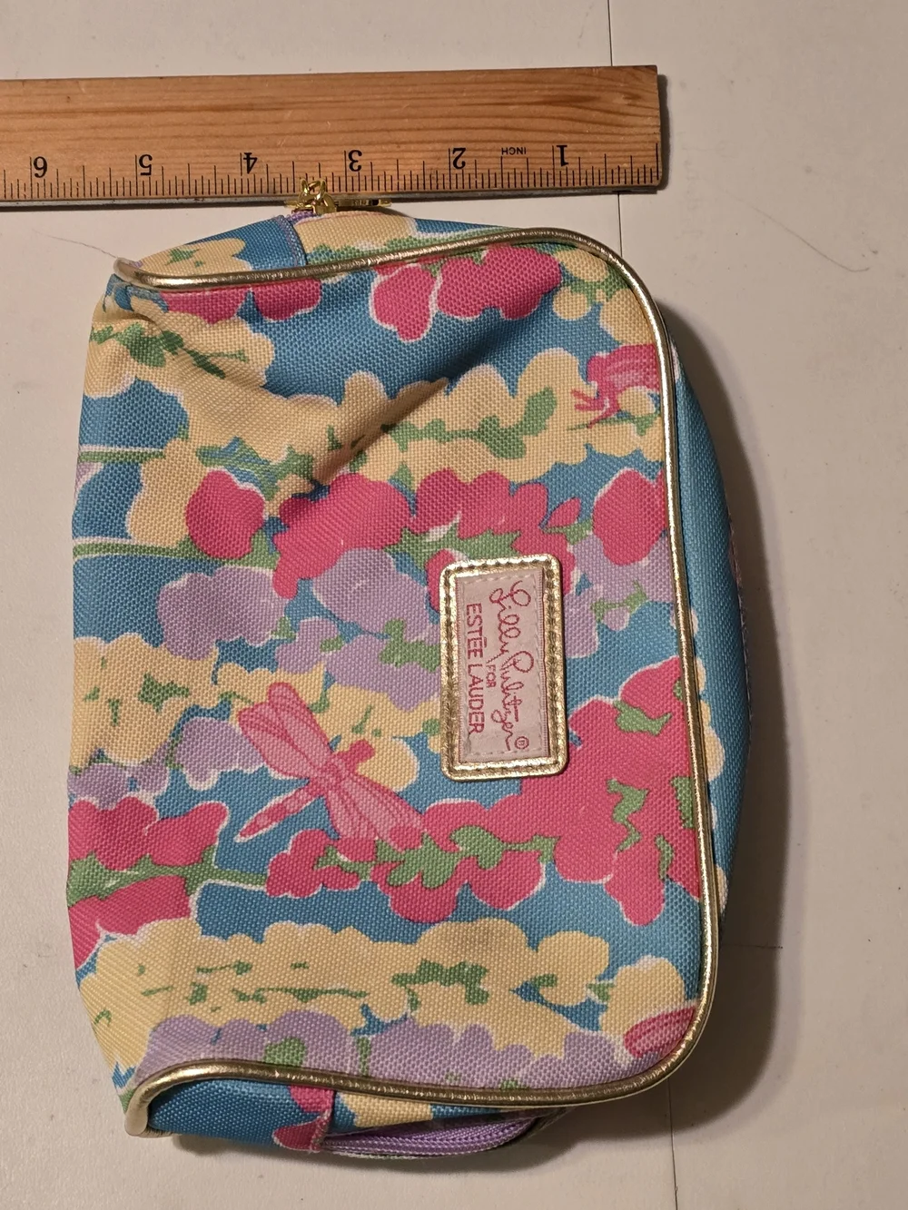 Lilly Pulitzer for Estée Lauder Colorful Floral Cosmetic Makeup Bag